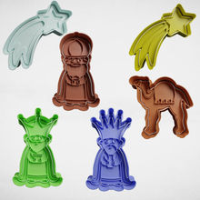 set kings x6 cookie cutter cutters stl moulds magi wise men 3d print model - Mito3D