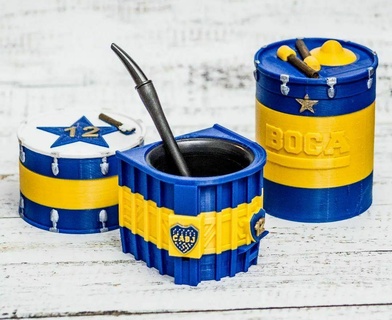 einstellen Kamerad la Süßigkeiten Box Kürbisse Mund Boca Junioren Fußball 3d print model - Mito3D