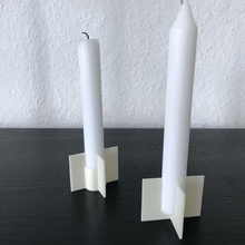 einstellen modern Kerze Inhaber Halter Unterstützung Zuhause Haus Dekor einfach funktional interessant 3d print model - Mito3D
