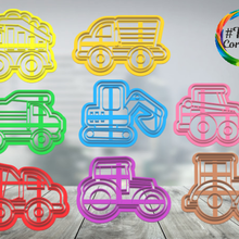 set vehicles construction cookie cutter home specifically mixer excavator tractor tolba load transport vehicle truck cake pastry shop birthday party ceramic homemade diy cupcake cold porcelain whale fondant mass stamp carver bookmark sharp coookies 3d print model - Mito3D