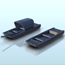 conjunto madera barcos 2 China Asia Japón martillo guerra años sigmar 3d print model - Mito3D
