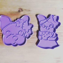 set x2 cookie cutter simones cutters fondant bakery cookies 3d print model - Mito3D