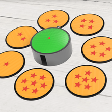 set x 7 coaster di dragon ball casa goku radar cup runner 3d print model - Mito3D