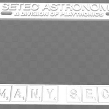 setec astronomy - too many secrets license plate frame art signs logos sneakers 3d print model - Mito3D