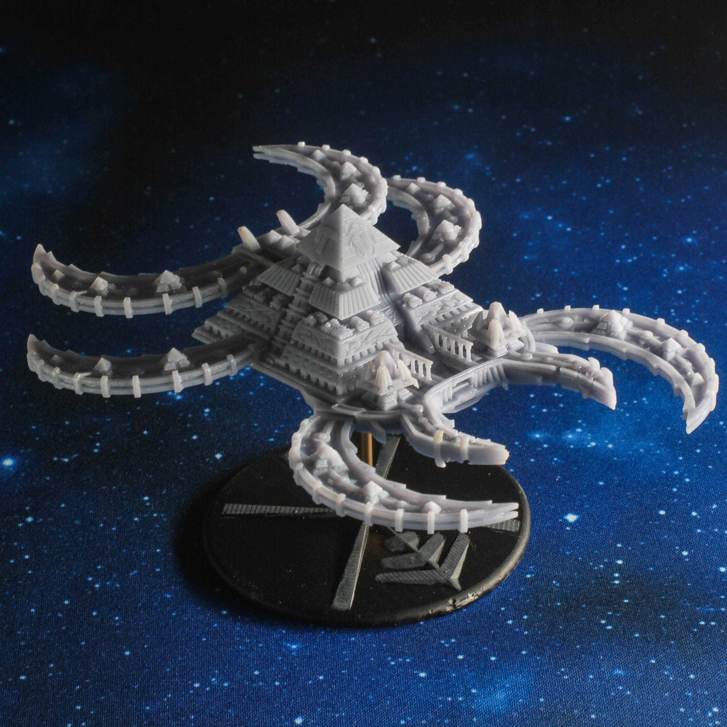 seti Klasse Schlachtschiff Spiel Necron Schlachtflotte gotisch Raumschiff Tischplatte dropfleet Platz bfg 3D print model - Mito3D