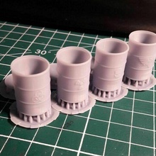 sets 28mm barrels biohazard imperial nuclear skull warhammer 40k toy_game_accessories 3d print model - Mito3D