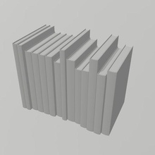 setzt Bücher 2 3d print model - Mito3D