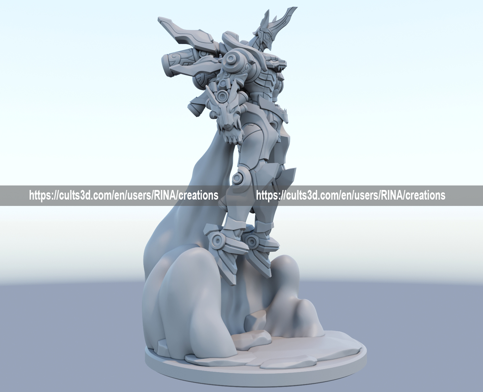 definir mecha reino 3d impressão modelo liga legendas ri gundam 3D print model - Mito3D