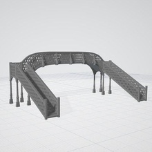 settle railway bridge Messen Architektur yorkshire settle-carlisle pennines ho oo 3d print model - Mito3D