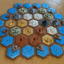 settlers catan board game boardgame hex tabletop storage 3d print model - Mito3D