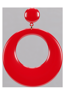 sevillanas hoop earring jewel 3d print model - Mito3D