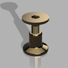 sexo parafusos ferramenta parafuso noz prendedor acasalamento hex tomada Allen chave 4mm 3d print model - Mito3D