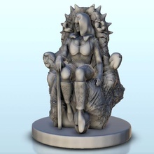 sexy alieno Principessa trono 12 sci fi science fiction 40k 30k 3d print model - Mito3D