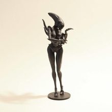 sexy aliena v1 art alien giger raccapricciante di sesso femminile modello posa la scultura 3d print model - Mito3D