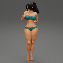sexy bikini spiaggia ragazza 3d Stampa modello 3d print model - Mito3D