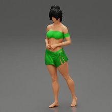 sexy bikini ragazza spiaggia 3d Stampa modello 3d print model - Mito3D