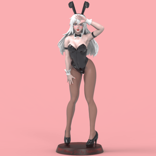 sexy bunny girl art erotic female anatomy bunnygirl woman wonderful adorable sex nsfw sculpture 3D print model - Mito3D