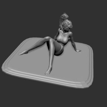 sexy weiblich Modell Frau 3d print model - Mito3D