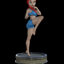 sexy girl various figther fight redhead anime toons 3d print model - Mito3D