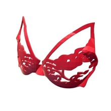 sexy renda sutiã vermelho mascarar moda 3d print model - Mito3D