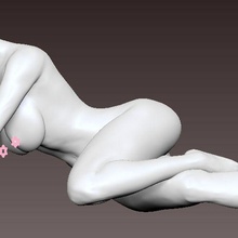 sexy Lügen Mädchen 3d print model - Mito3D