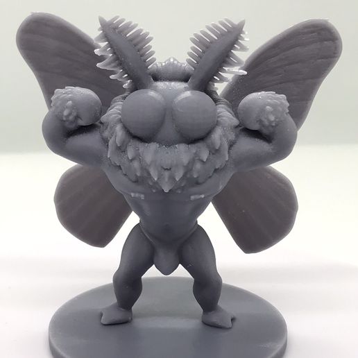 sexy mothman pose 1 moth man cryptid monster dnd 3D print model - Mito3D