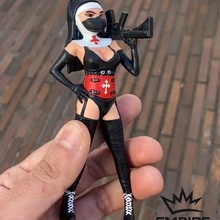sexy nun art girl latex sculpture toy 3d print model - Mito3D