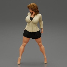 sexy secretario disfraces mujer 3d impresión modelo 3d print model - Mito3D