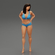 sexy women bikini pose 3d print model 3d print model - Mito3D