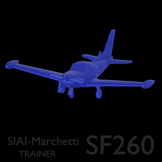 sf 260 juego sf260 siai marchetti aeronave hélice avión 3d print model - Mito3D