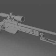 sg08 pistola lowpoly 3d print model - Mito3D
