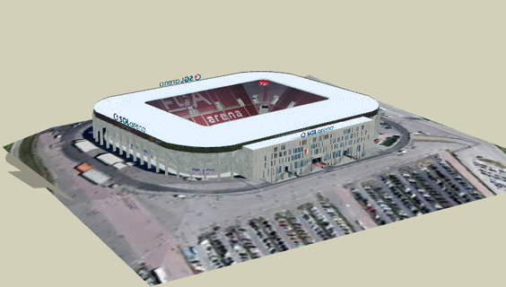 sgl Arena Stadion augsburg verwenden 2023 Fußball nfl nba mlb nhl Deutschland ausburg 3d print model - Mito3D