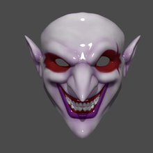 shaco mask 3d printable print model art games horror pumpkin disguise hobby halloween fashion character champion accessories toys helmet lol cosplay legends league 3d print model - Mito3D