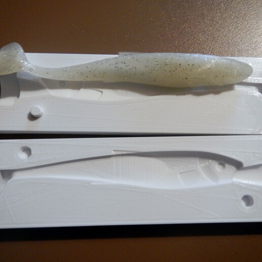 shad mould 10cm mold lure fishing fish 3D print model - Mito3D
