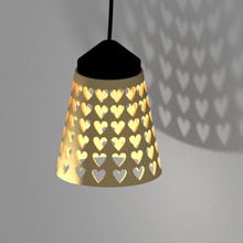 shade electric suspension home lampshade deco decoration impression 3d light fixture household 3d print model - Mito3D