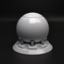 sombreador pelota filamento material prueba artilugio biblioteca bola sombreado esfera trofeo pruebas 3d print model - Mito3D