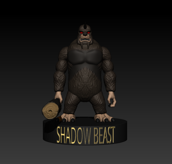 shadow beast Art heman he motu shadow beast - man he-man masters of the universe the masters from universe  3d print model - Mito3D