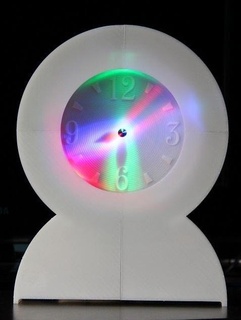 shadow clock cover Gadget bulbdial design diy electronics led light pcb protonik rgb 3d print model - Mito3D