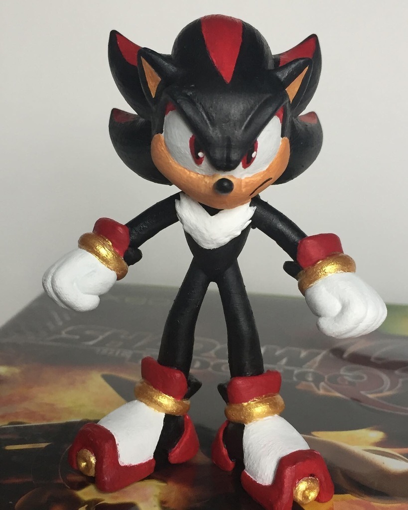 sombra ouriço Admirador arte figura sônica Sonic videogame esculturas 3D print model - Mito3D