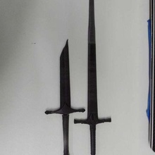 guerra sombra de lâminas, urfael & acharn a arte modelos arma espadas espada shadow war sda tamanho completo costumechallenge2017 cosplay quebrada lâmina 3d print model - Mito3D
