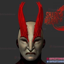ombra guerriero 3 maschera casco giapponese Cina sangue gioco giocattolo Halloween cosplay costume Comic Drago umano demone mostro 3d print model - Mito3D