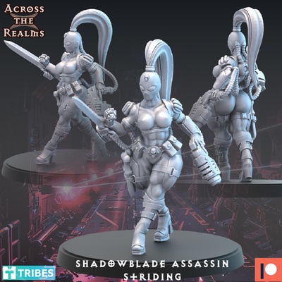 shadowblade assassin - striding game callidus imperial agent guard tabletop gaming wargaming 3d print model - Mito3D