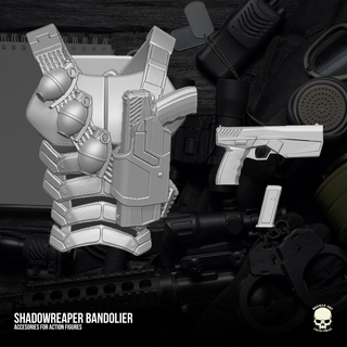 shadowreaper bandolier 3d printable file action figures vest gear figure military gi joe snake yes classified force mezco marvel legends 3d print model - Mito3D