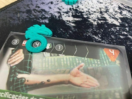 Shadowrun fogo cruzado saúde rastreador jogo tabuleiro acessórios brinquedo jogos 3d print model - Mito3D