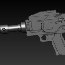 shaider pistola ventilador Arte espacio alguacil 3d print model - Mito3D