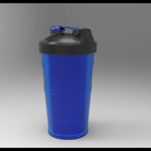shake-şişe çeşitli spor sallayın şişe salonu iç mavi ağ hediye anahtar zinciri besleyici 3d print model - Mito3D
