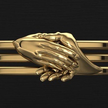 shakehand-ring-Mechanismus, das schließen der hand Schmuck movingring - Mechanismus ring Juwel jewells jewelllery bewegen gold Silber Platin cnc 3dprintable Flügel diamond Ringe handring shakehand 3d print model - Mito3D