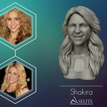 Shakira 3d modèle sculpture Humain visage statue art sculptures chanteur 3dprint 3dmodel femelle 3d print model - Mito3D