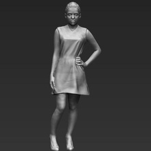 shakira stampa 3d ready stl, obj art statua figurina in miniatura hollywood celebrità rihanna musica cantante 3d print model - Mito3D