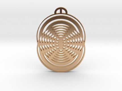 shalbourne wiltshire crop circle pendant harvest 3d print model - Mito3D